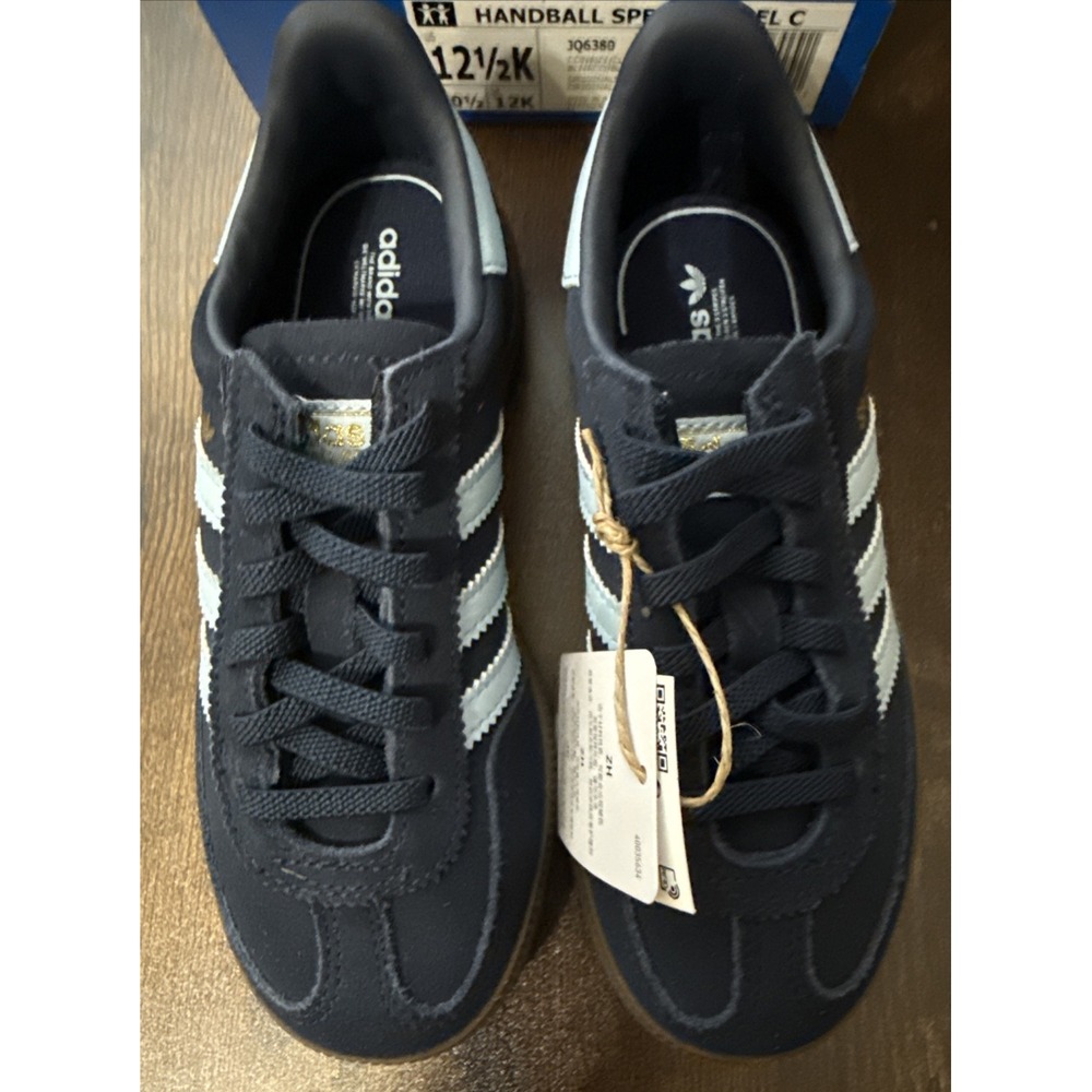 Adidas HANDBALL SPEZIAL CF EL C Dark Blue 12.5 Kids JQ6380 New NiB